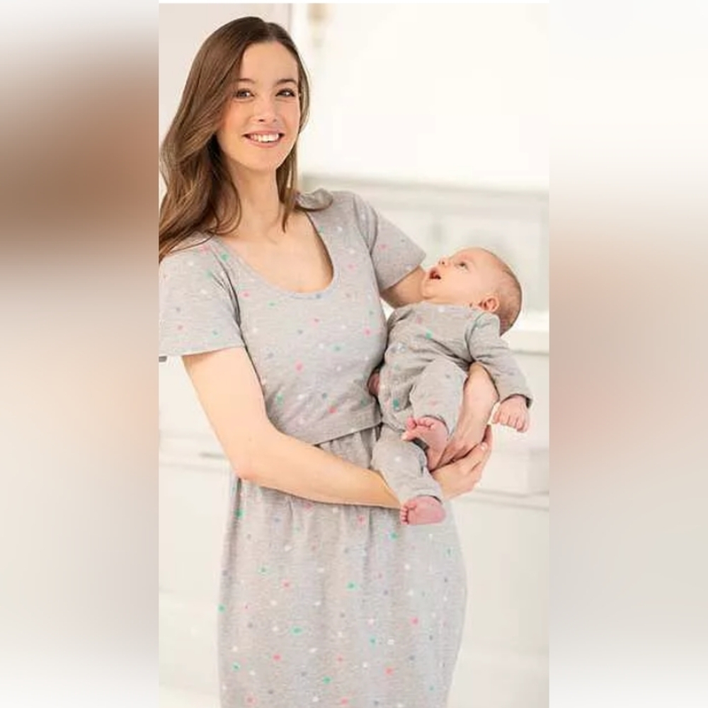 Seraphine Gray Kids One Piece with Colorful Dots
